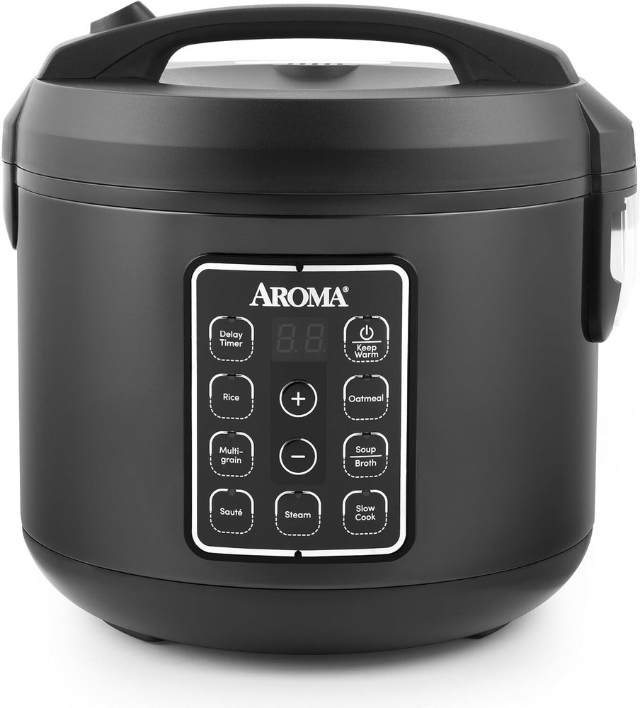 12-Cup (Cooked) Digital Rice and Grain Multi-Cooker Black