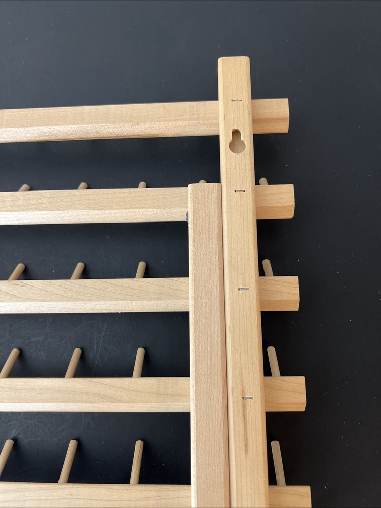 June Tailor 60 Spool Folding Thread Holder Wood Rack
