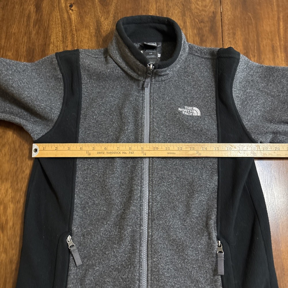 north face full zip jacket Boys Large Gray