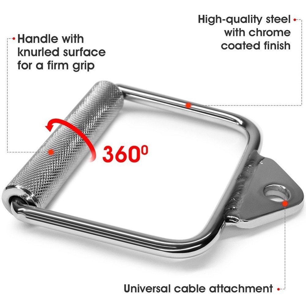 Single D-Shape Handle Cable for Workout Machine,Hand Cable Attachment Weightl...