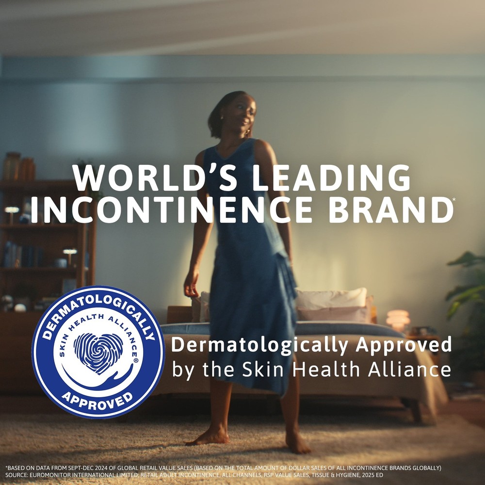 TENA Sensitive Care Extra Coverage Overnight Incontinence Pads, 48 Count