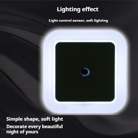 DeepCrush 6 Pack LED Night Light with Smart Sensor Dusk to Dawn Sensor, White