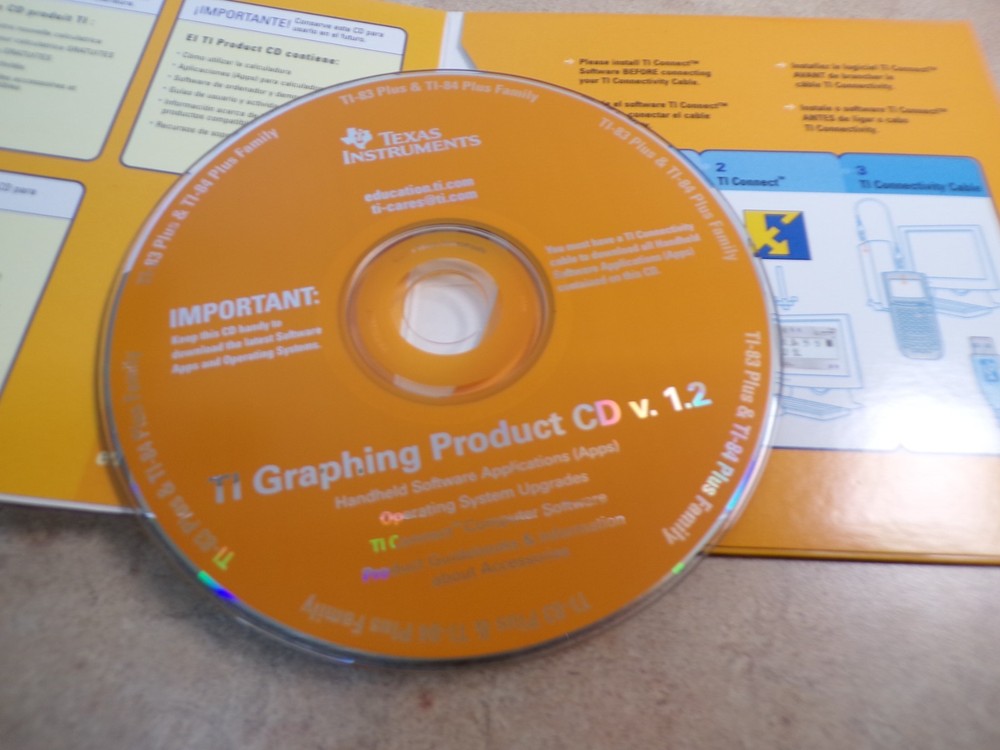TEXAS INSTRUMENTS TI Graphing Product V. 1.2 PC Software CD-ROM