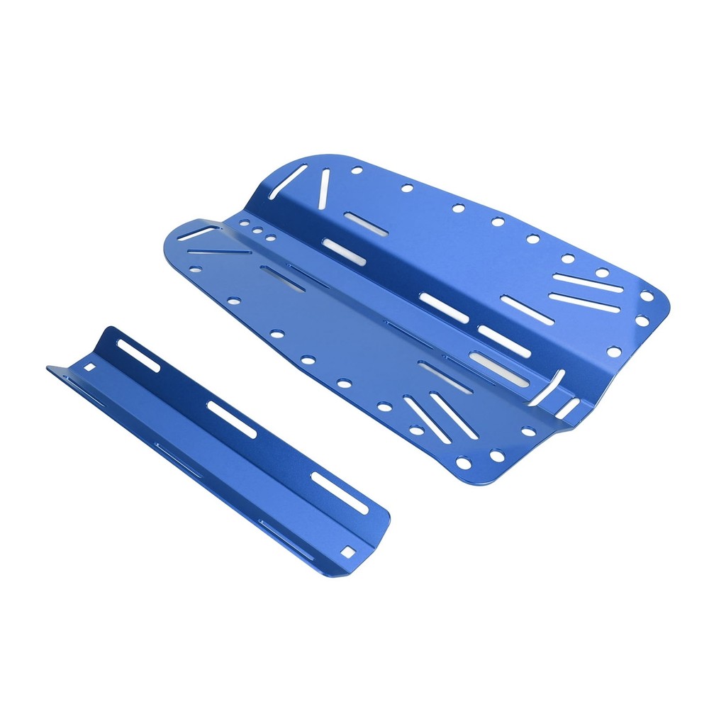 Blue Diving Backplate Aluminum Single Double Bottle Compatible Diver BCD WT