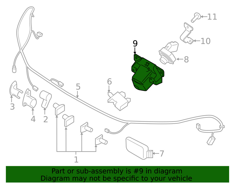 Genuine Ford Collision Avoidance Camera Bracket FB5Z19H421AA