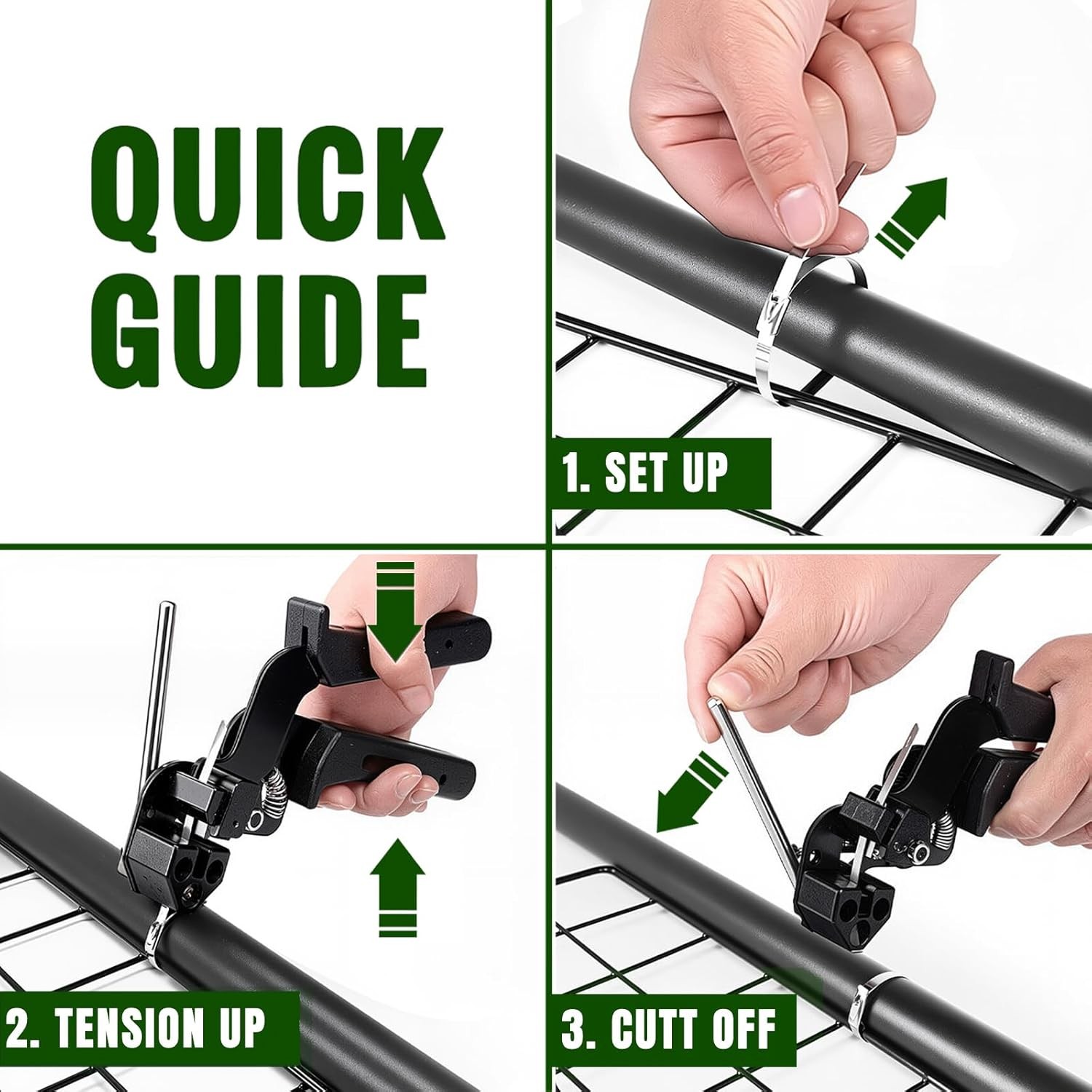 Metal Zip Ties with Stainless Steel Cable Tie Gun, Special Tool For Silver