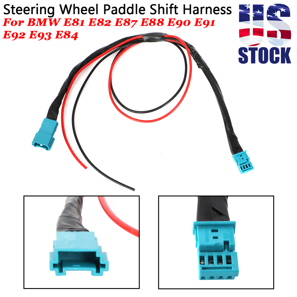 US Retrofit Steering Wheel Paddle Shift Harness Kit For BMW E92 E90 E91 E90 E84