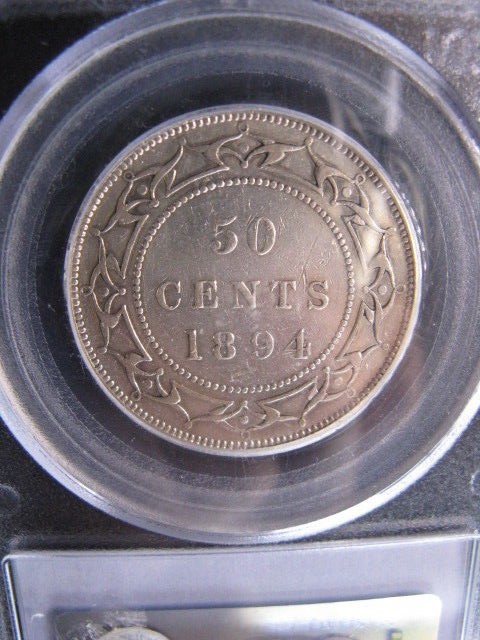 1894 PCGS Graded, Newfoundland 50 Cent, **EF-40** #3384