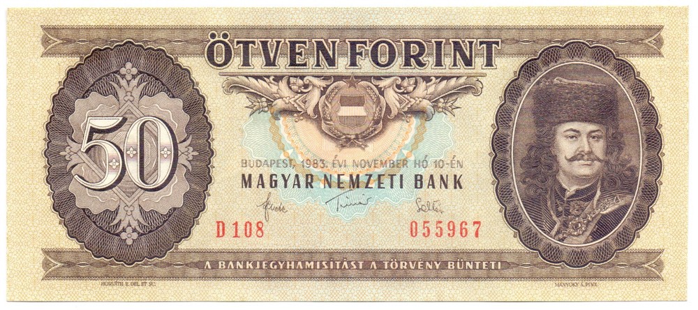 Hungary 50 forint 1983 UNC