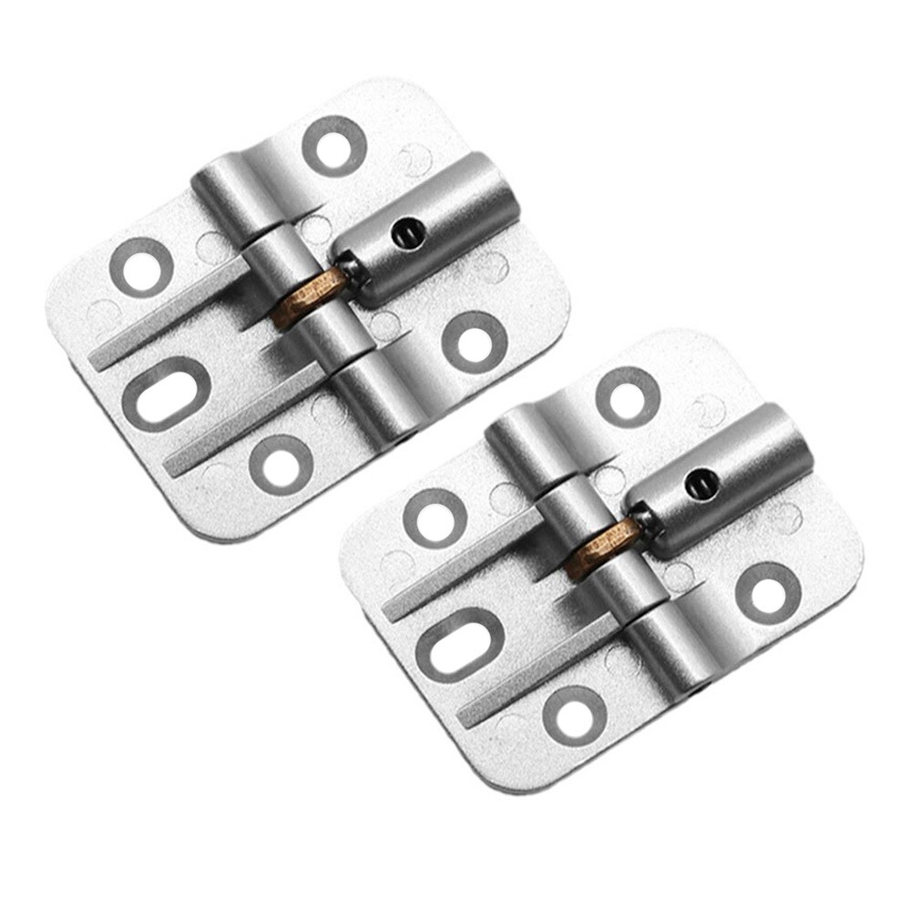 2Pcs Hinges Zinc Alloy Silver Adjustable Positioning Hinge Folding Butt Hinge