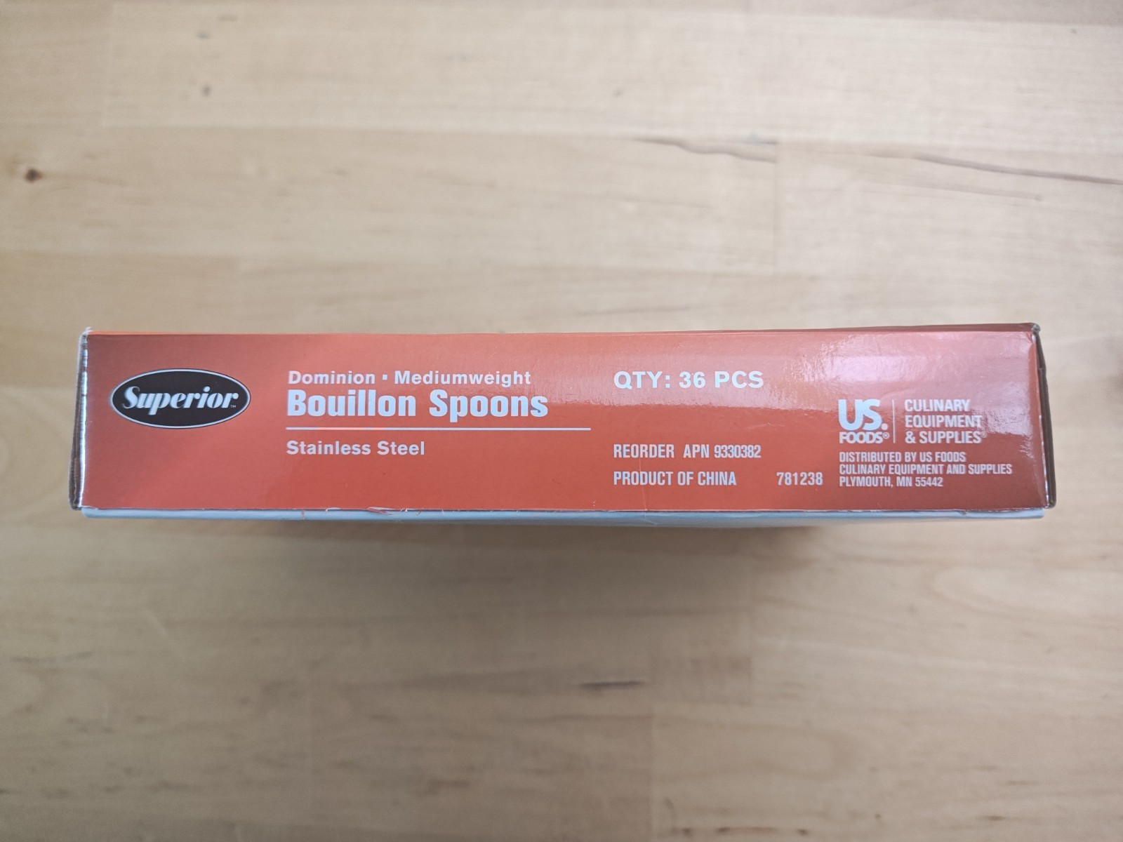1 Box 36 Piece Superior Dominion Bouillon Spoons / Stainless Steel 18/0 Medium