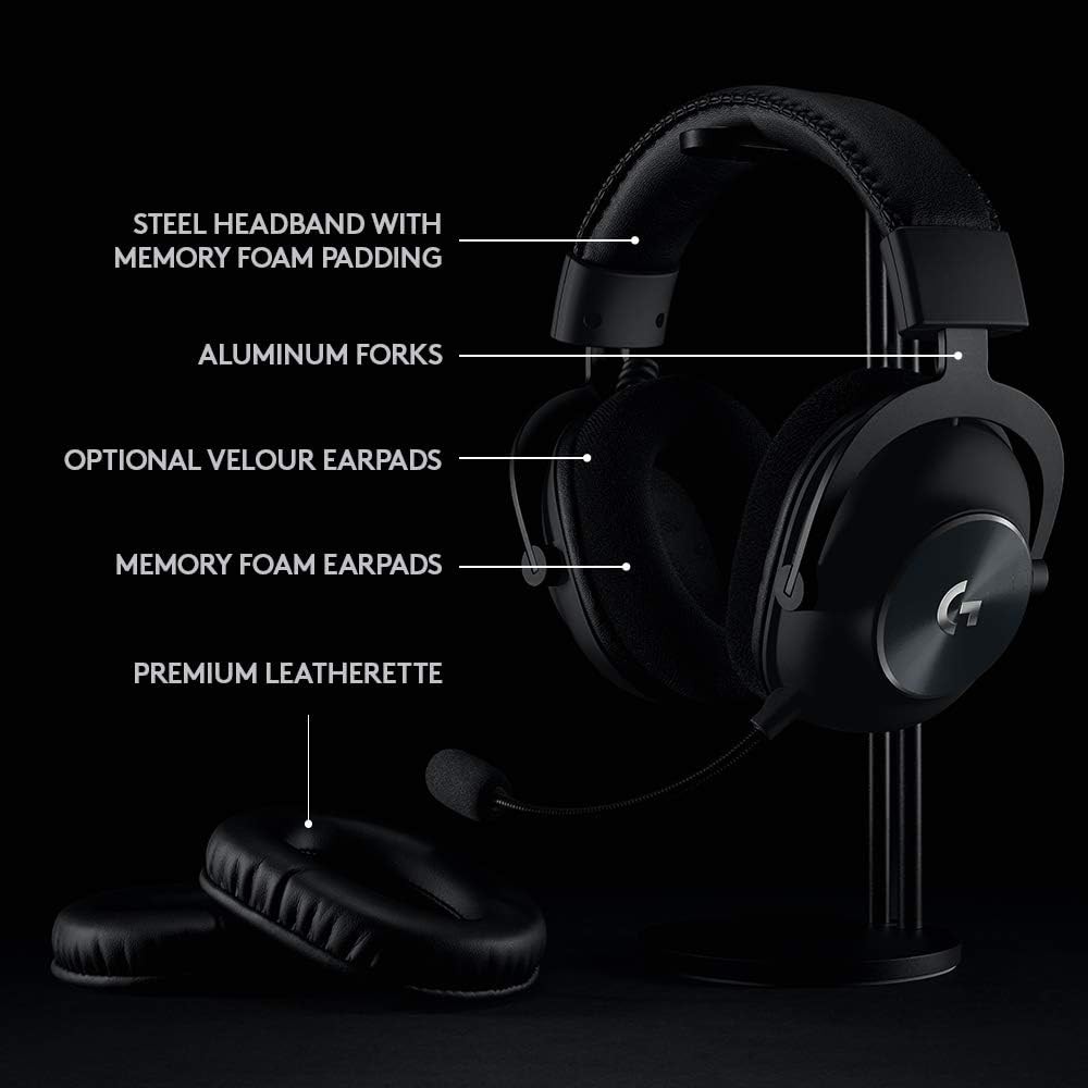 Logitech G PRO X Wireless Lightspeed Gaming Headset with Blue VO!CE Mic Filter
