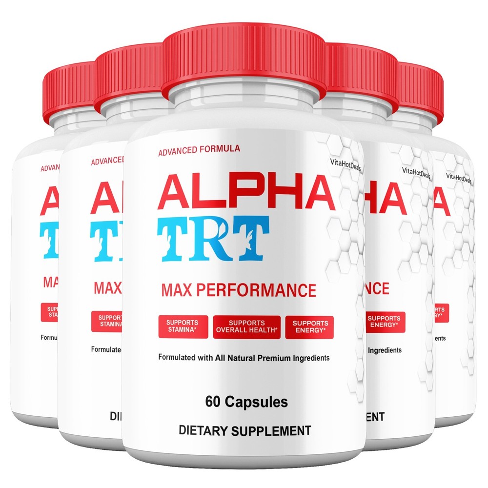 Alpha TRT Capsules for Men, Maximum Strength Formula, AlphaTRT (5 Pack)