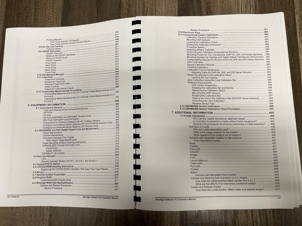 Hunter Engineering WinAlign Alignment Software Version 9.0 Manual