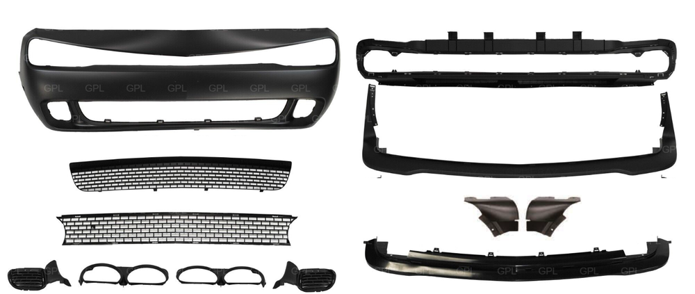 for 2015-2023 Dodge Challenger Hellcat style full Front bumper replacement