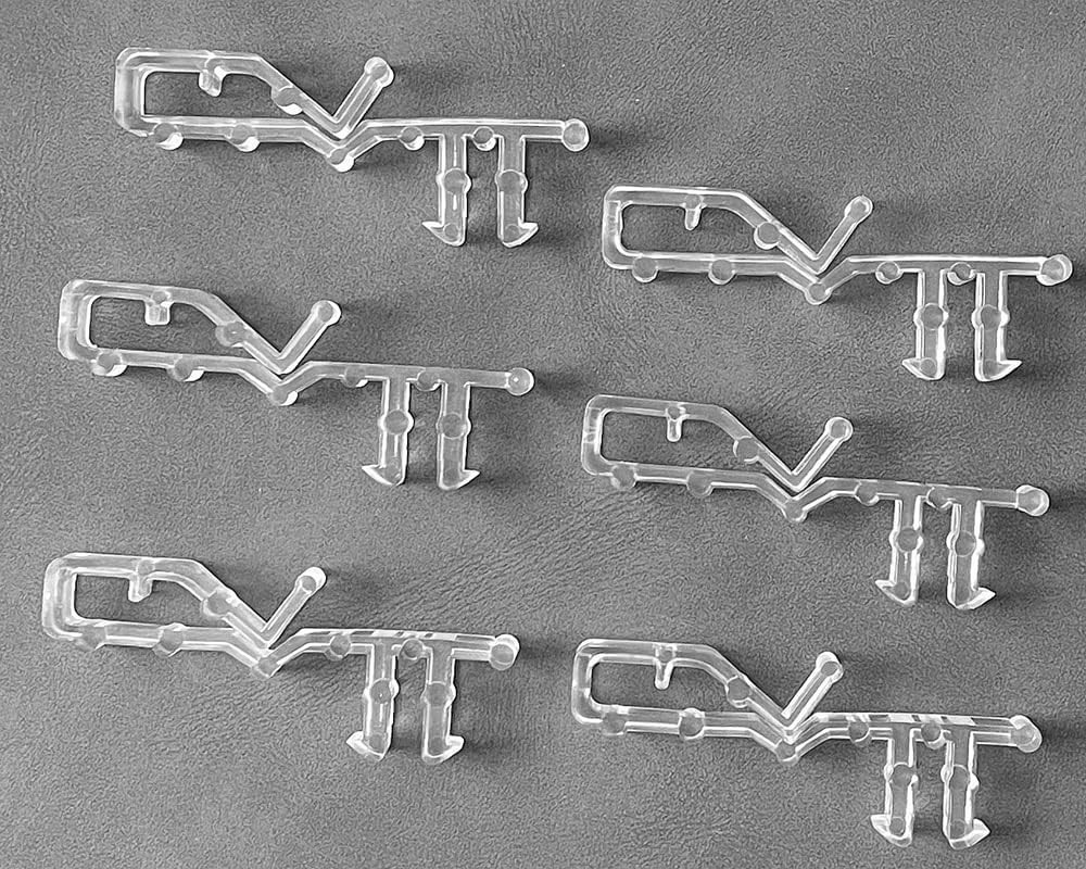 10 Clear Plastic Valance Clips for Wood Blinds - Secure & Simple Installation