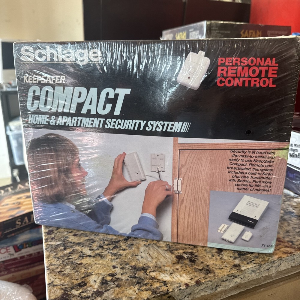 Schlage Keepsafer Compact Home & Apartment Security System w/ Remote 71-151