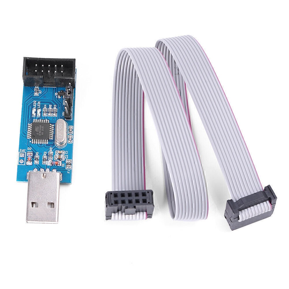 USBASP USBISP AVR Programmer Adapter 10 Pin Cable USB ATMEGA8 ATMEGA128 po