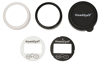 HawkEye® Depth Finder/Sounder with Temperature - Transom Mount Transducer