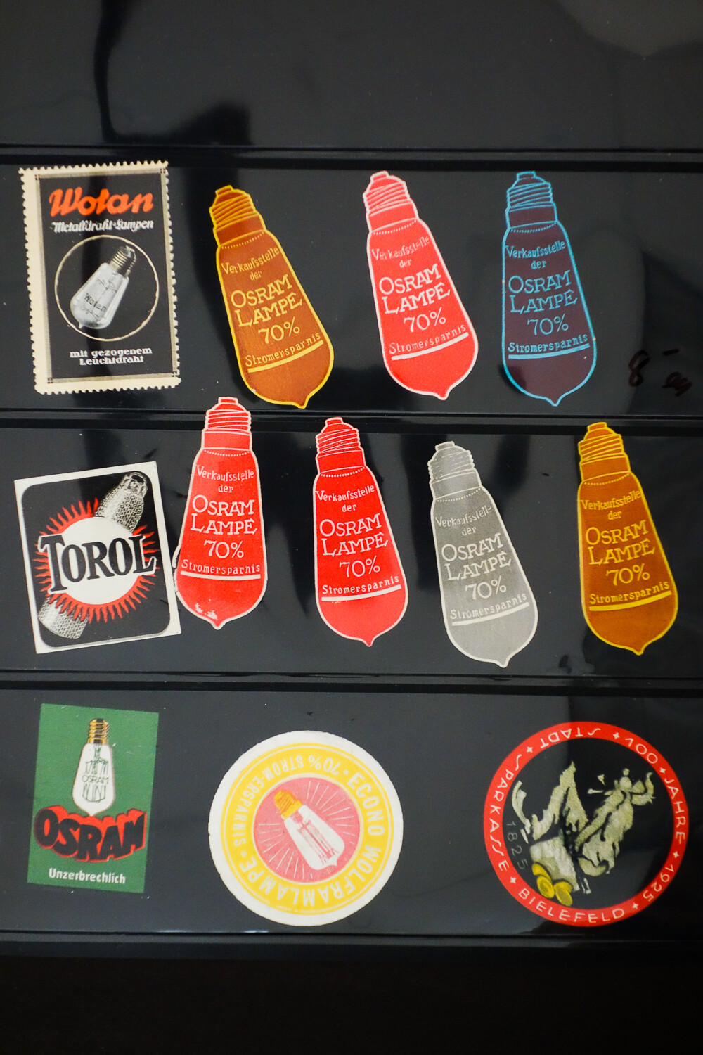 World 12 Interesting Foreign Bulb Stamp Seals