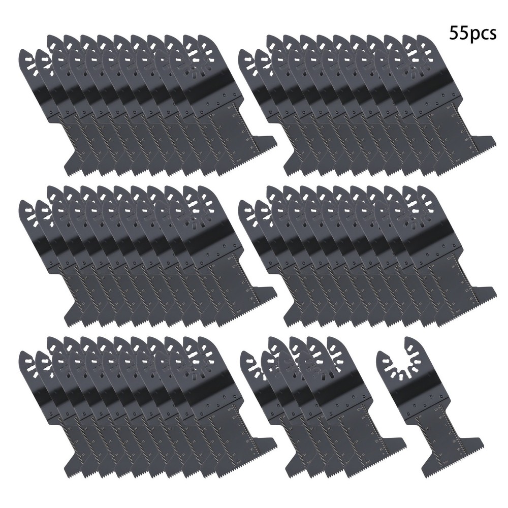 55Piece 44mm Professional Universal Oscillating Tool Multitool Saw Blades