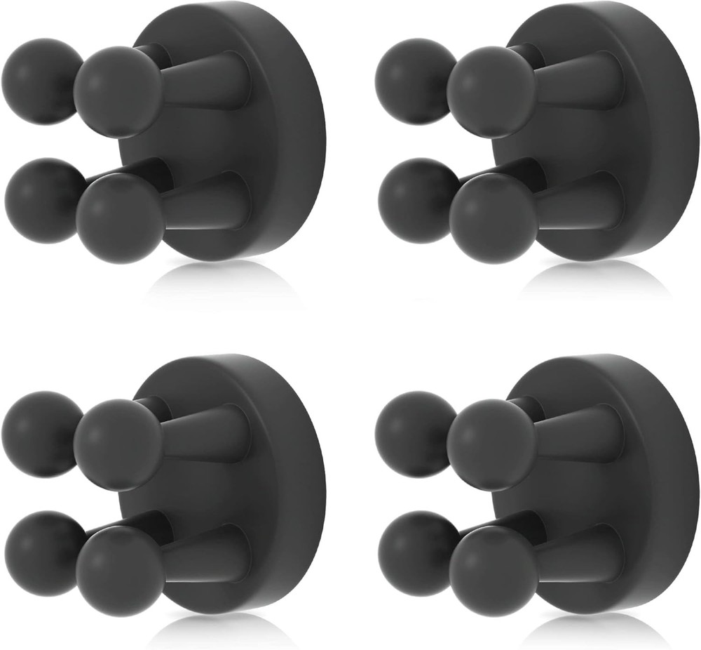 XoYoZo 4 pcs Silicone Toothbrush Holder Multi-Function Hook Waterproof self Adhe