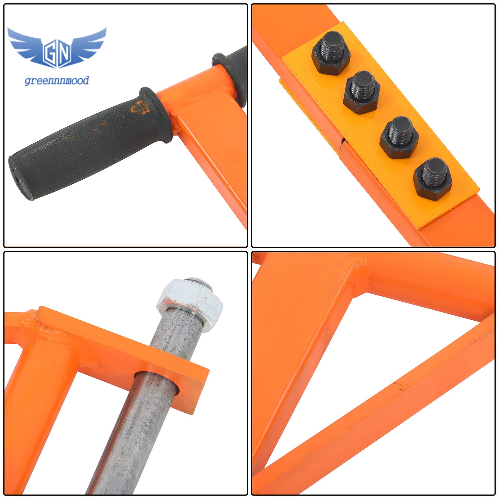 4PCS Heavy Duty Machinery Skates Dolly Machinery Moving Skate 6T / 13200LBS