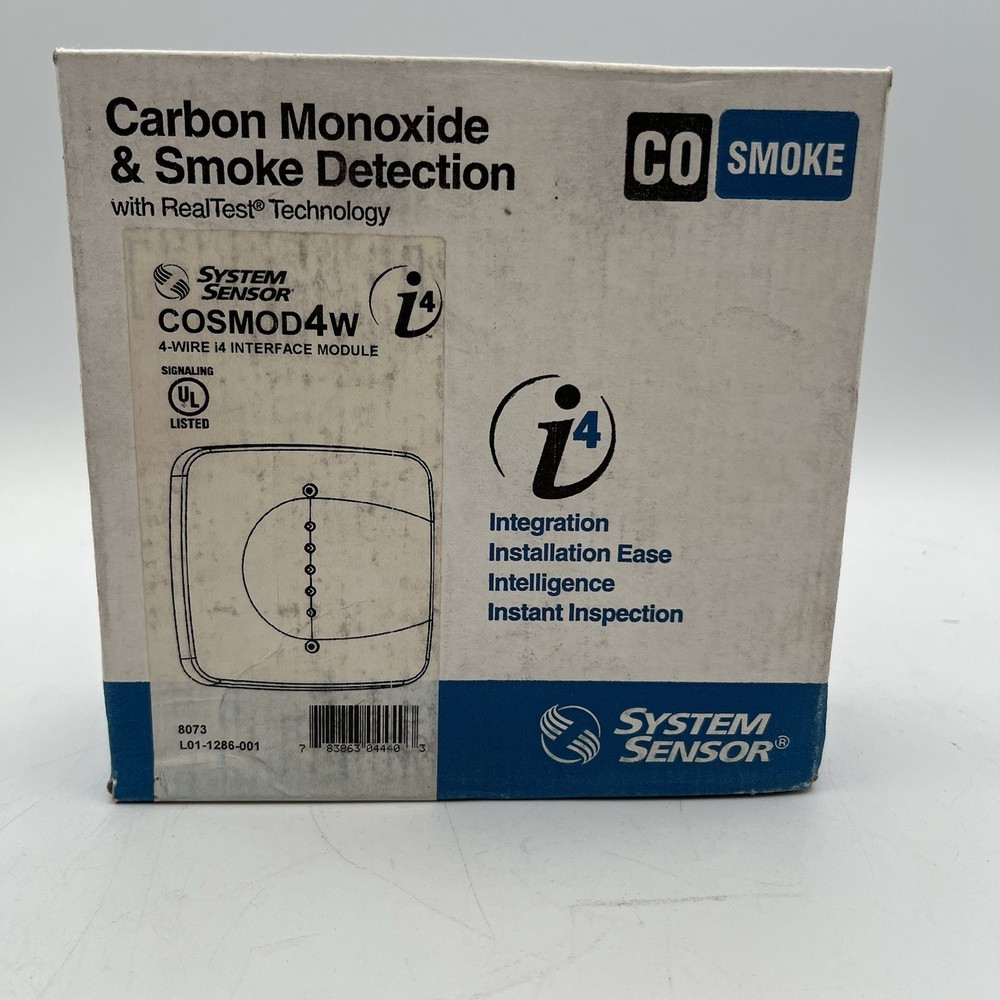 NEW!! System Sensor 4-wire Smoke CO Detector Interface Module - COSMOD4W