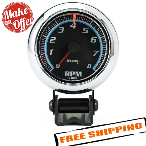 Equus 6076 2-1/2" Mini Chrome Tachometer