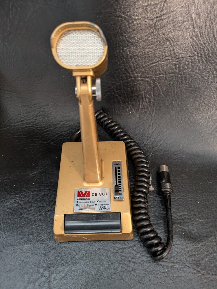 Almotronics Automatic Level Control Ham Radio Microphone CB 807 5 Pin Untested