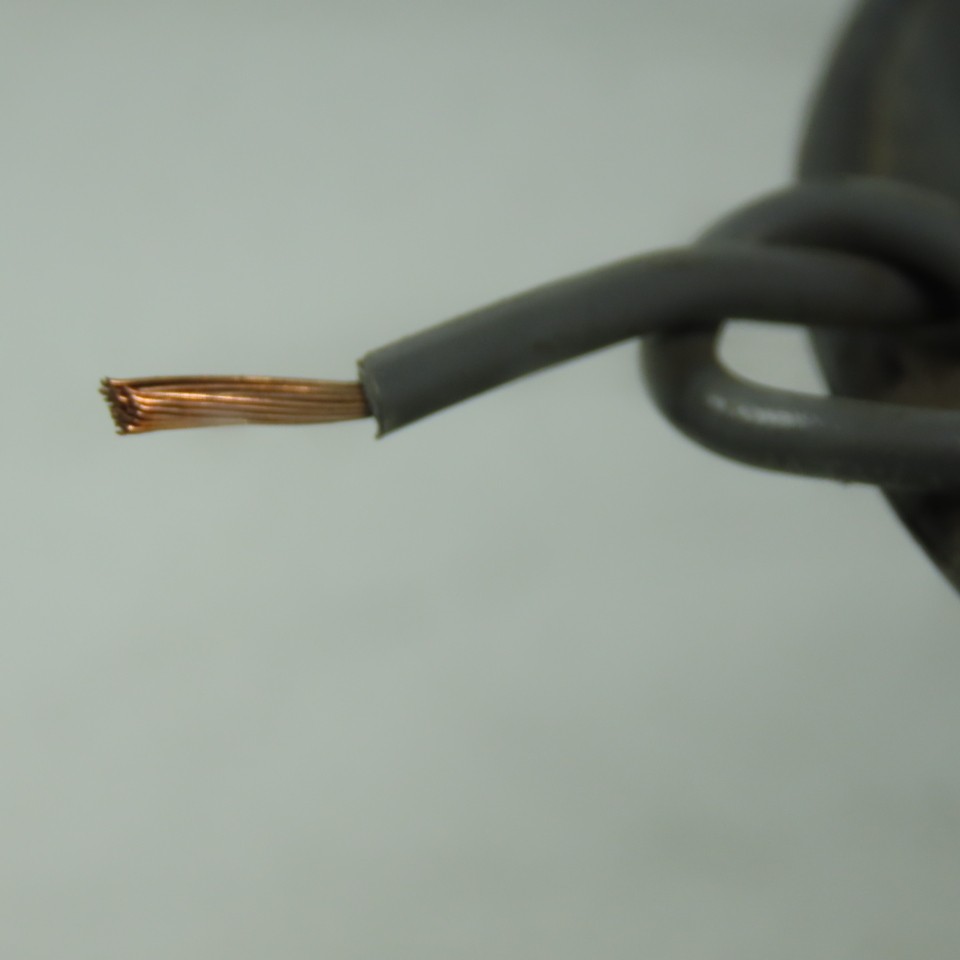 Gray Stranded TEW 16 AWG Copper Wire 500'