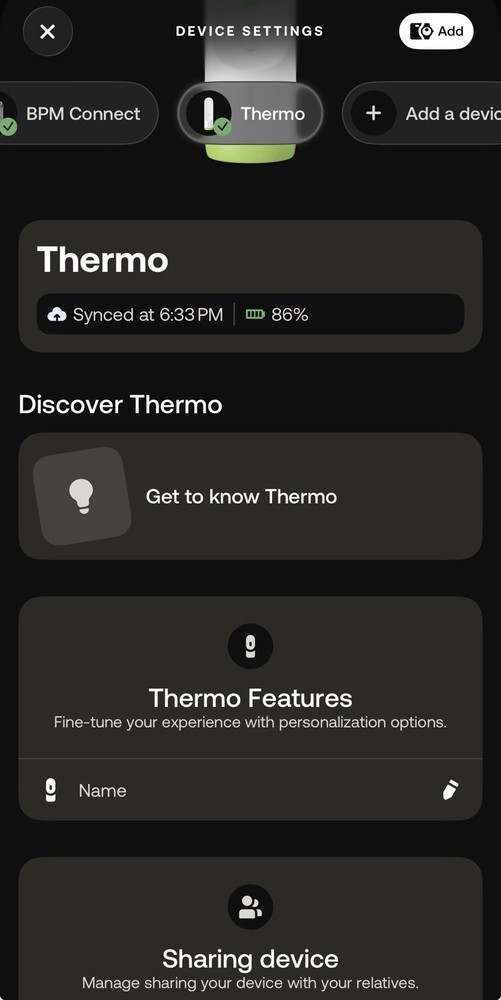 Withings Thermo Smart Temporal Thermometer Contactless