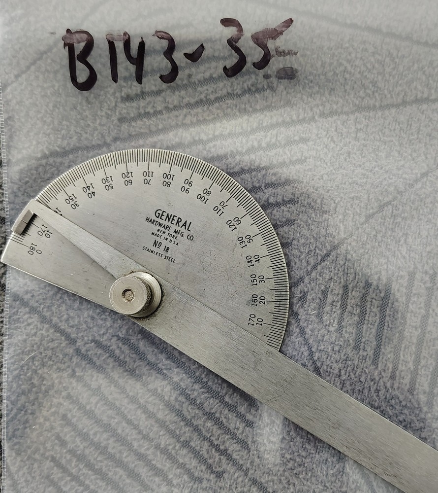 🗽 GENERAL NO 18 PROTRACTOR MACHINIST/ TOOLMAKER