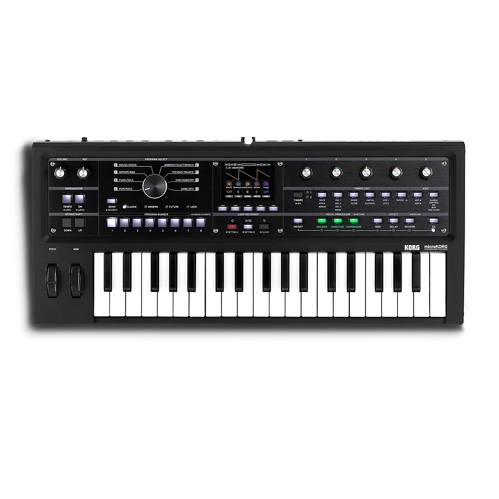 KORG microKORG 2 Keyboard Synthesizer & Vocoder LE Black Refurbished