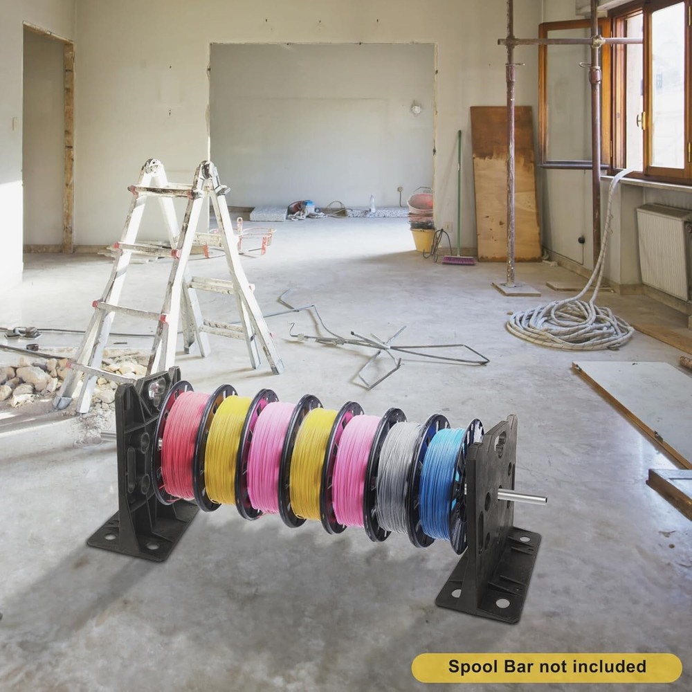 Portable Wire Dispenser Electrical Cable Spool Rack Spool Caddy Wire Roll Holder