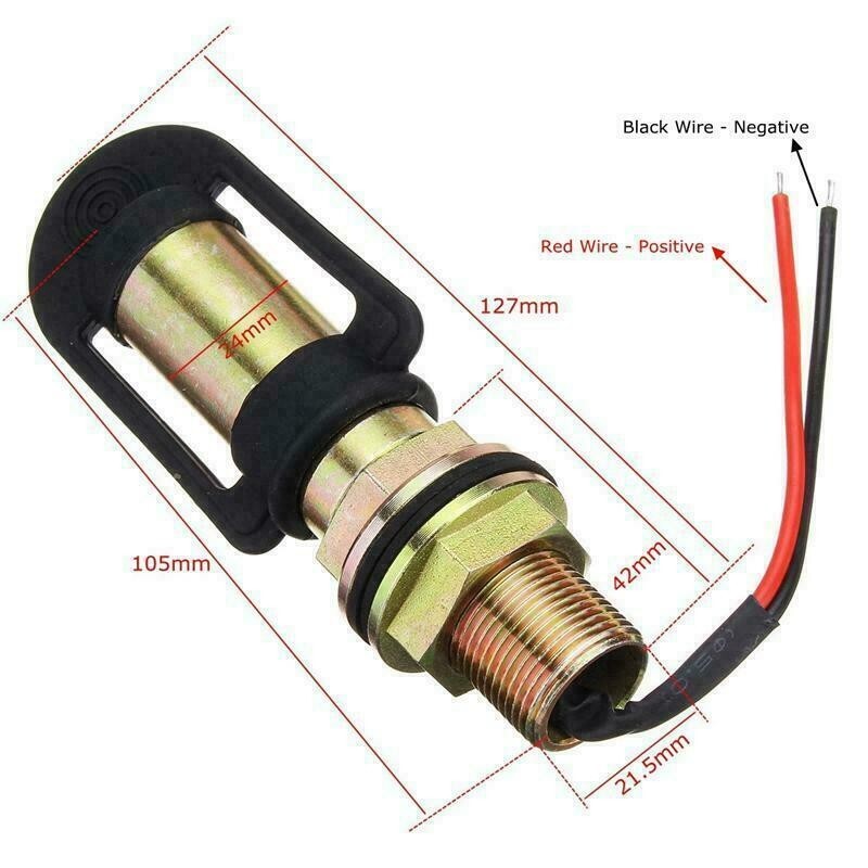 2X Led Rotating Amber Beacon Flexible Din Pole Thread Mount Warning Lights #A