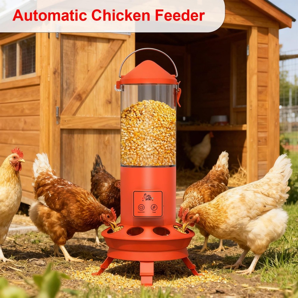 Automatic Chicken Feeder, Smart Chicken Coop Accessories, APP Smart Remote Co...