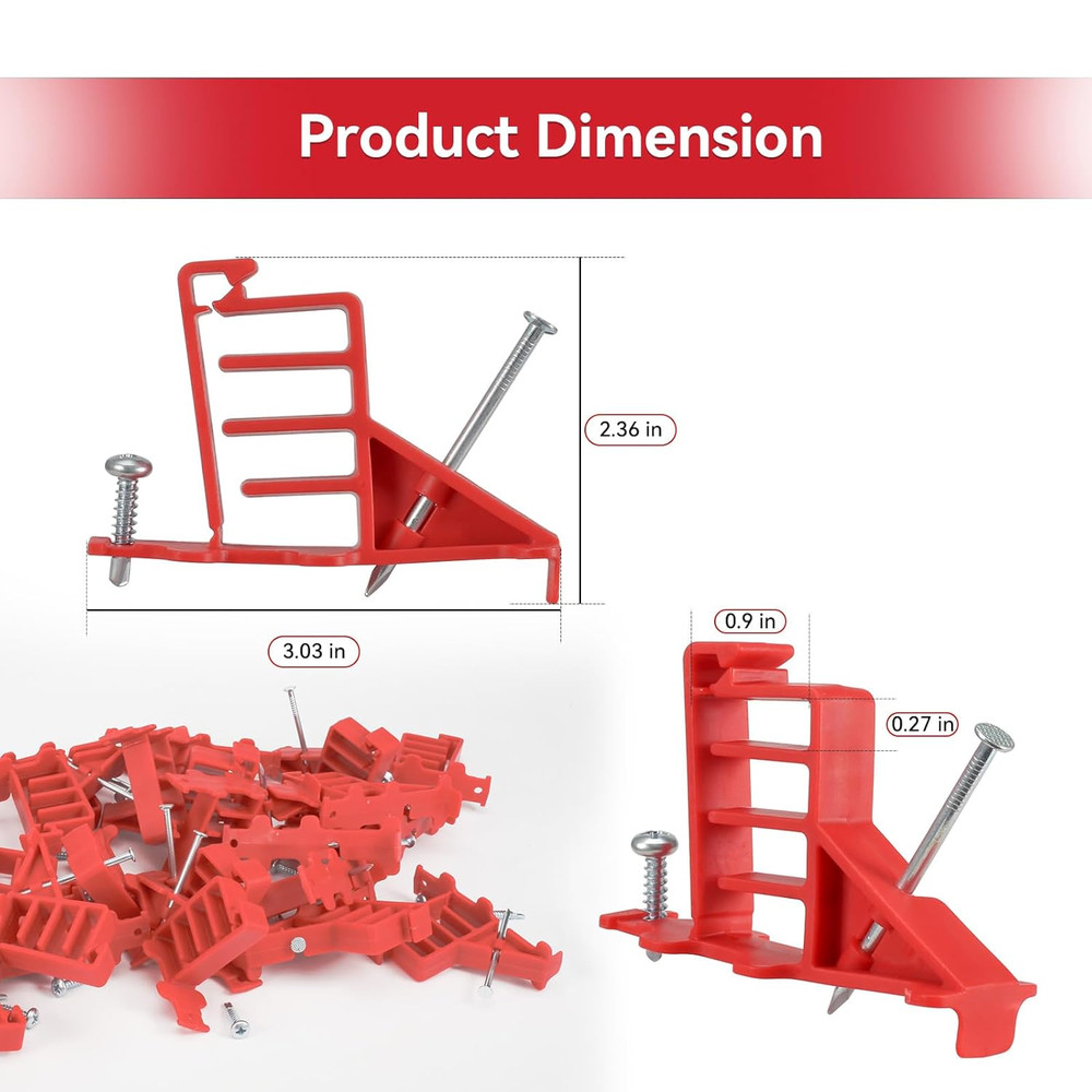 Multi Cable Staples for Romex Clips, Plastic Electrical Wire Stackers, Secures R
