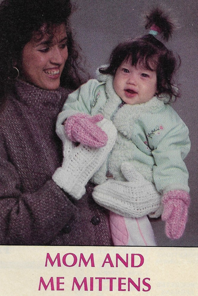 Mom & Me Mittens crochet pattern instructions
