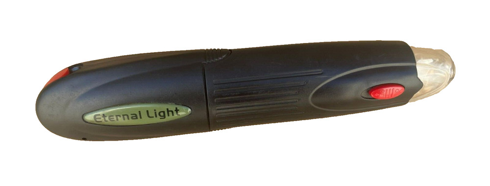 Black Red 9" LED Lighted Battery Operated Screwdriver with 6 Assorted Bits
