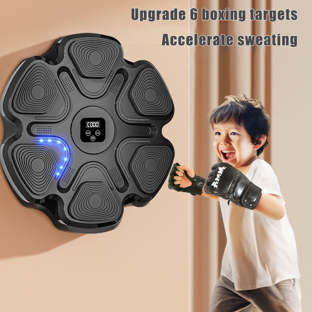 Music Interactive Punching Trainer Wall Electronic Boxing Target Machine for Kid