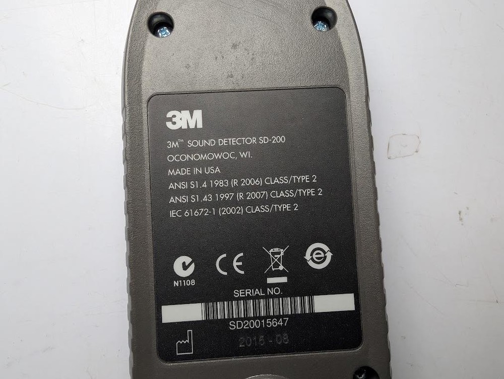 3M Sound Detector SD-200 Sound Level Meter