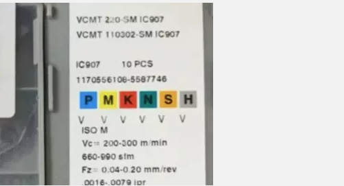 10  PCS  ORIGINAL  INSERTS      VCMT 110302-SM IC907