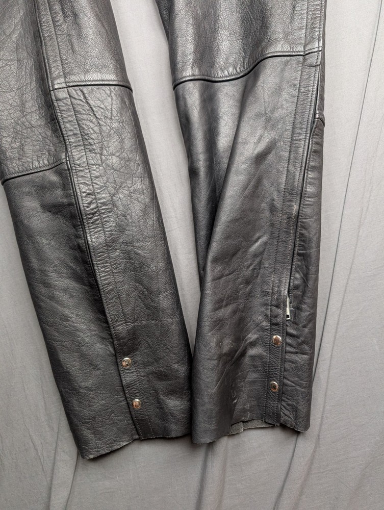 Interstate Leather Motorcycle Chaps Pants Size XXL