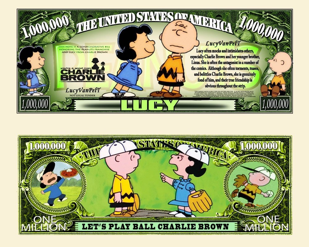 OUR LUCY VANPELT DOLLAR BILL (2 Bills)