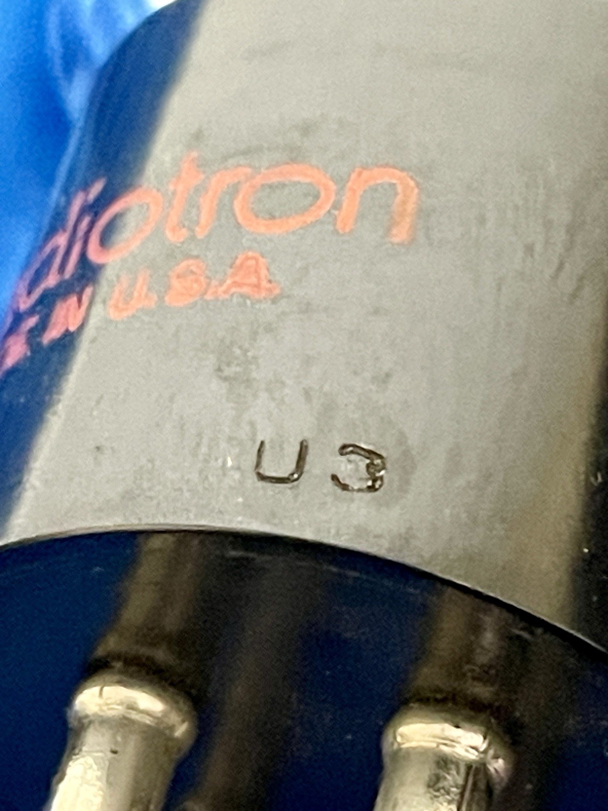 ONE NOS RCA 2A3 Vacuum Tube/ U3 =1937/ Spring Top /Foil Getter/ Amplitrex TESTED