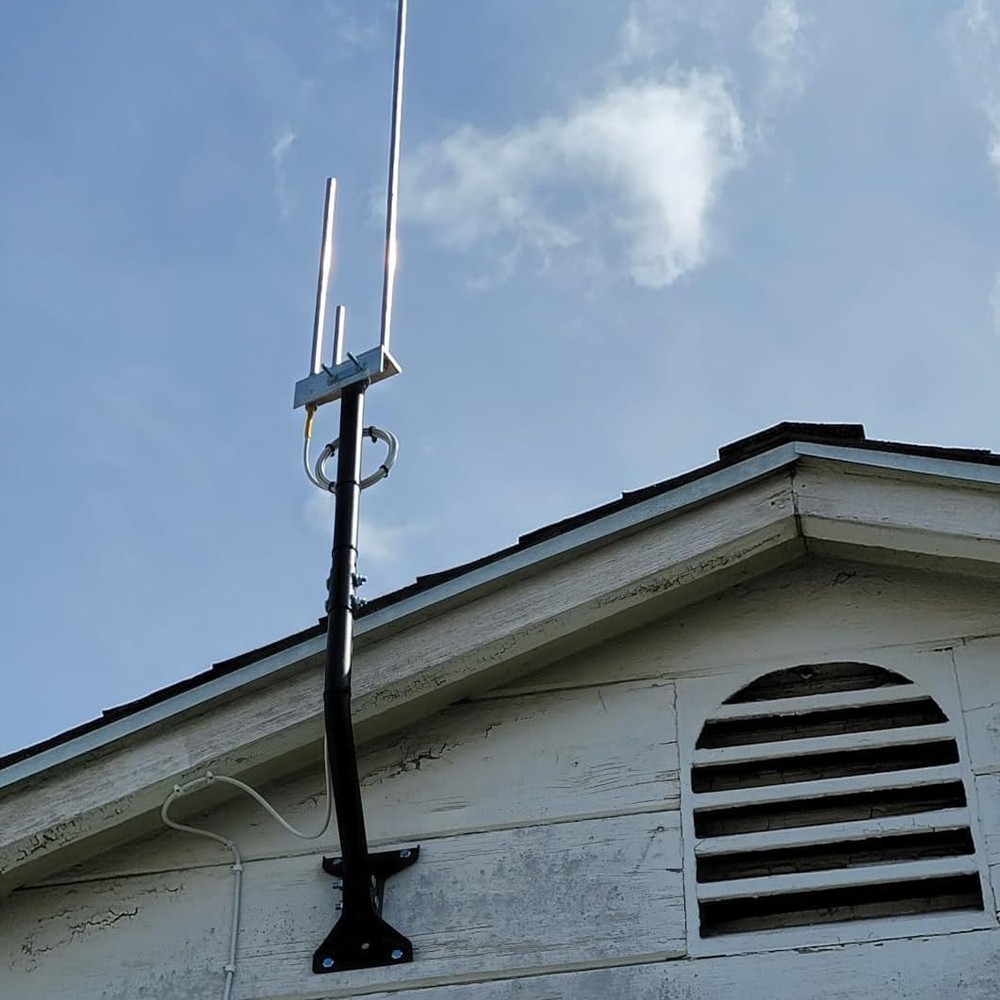 33.25” Adjustable Antenna Mounting Pole - Reliable J Pipe for Optimal Reception