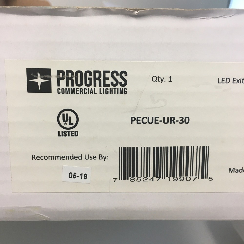 Progress Commercial Lighting PECUE-UR-30 LED Exit Combo Red DOUBLE SIDED