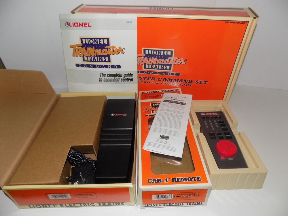 Lionel Trains Trainmaster Command Set Cab-1 Remote & Command Base Item 6-12969 B