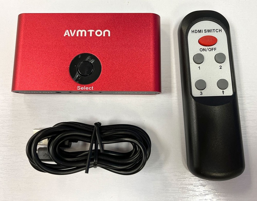 Avmton HDMI 4 Port Switch with Remote Control Selector